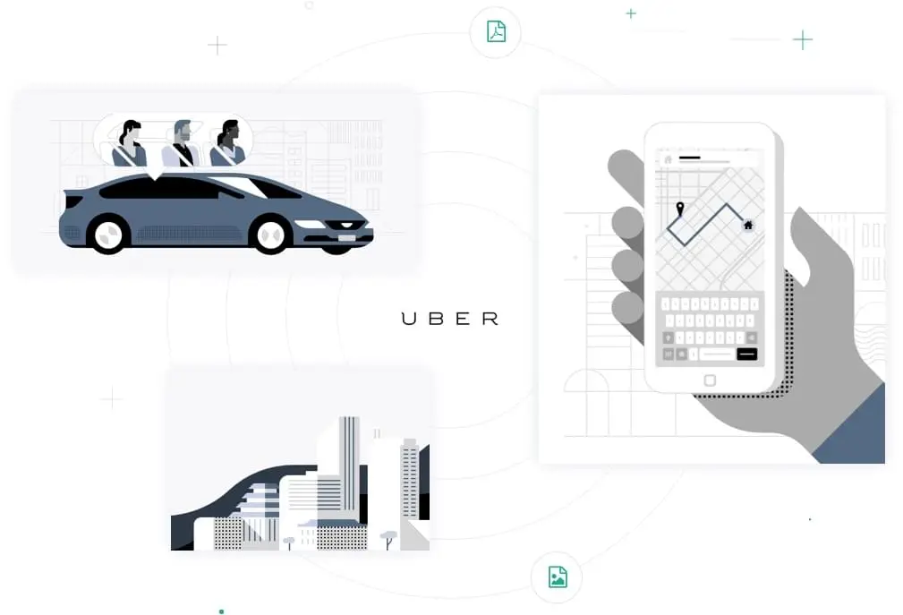 Gráfico da Uber