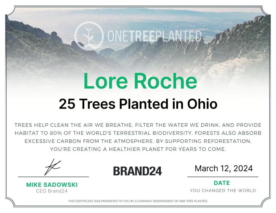 Certificado OneTreePlants