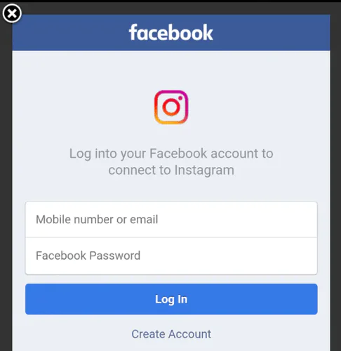 Connect your Facebook page with Instagram.